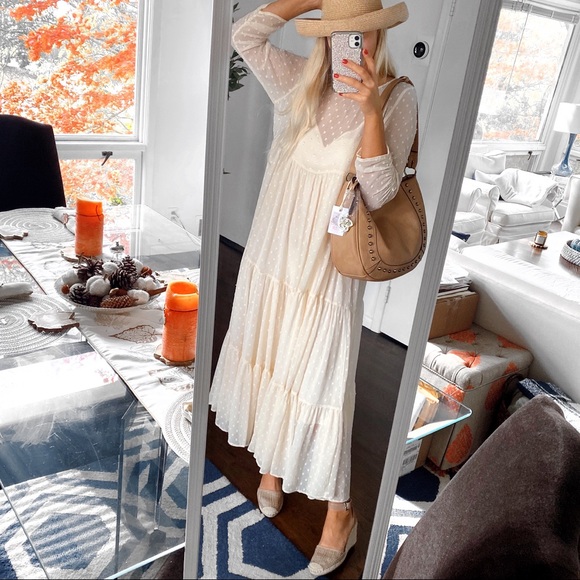 🍂 JESSICA SIMPSON SKYLAR HOBO PECAN STUDED THICK STRAP MEDIUM BAG! - Picture 14 of 14